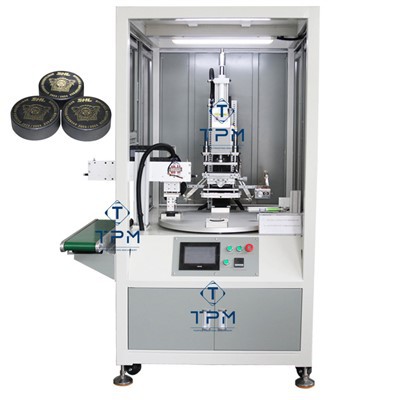 Rondèl Hot Foil Stamping ak Relief machin